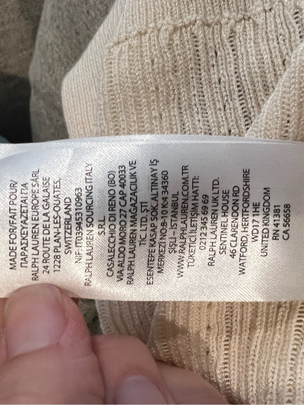 Ralph Lauren Cream Short-Sleeve Knit Polo Top - Picture 16 of 16